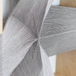 Feather Series 4 (detail), 2012, Maryrose Watson, cotton and viscose on European oak, 50cm x 50cm x 12cm